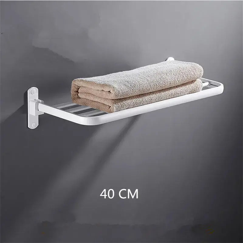 Aluminum Towel Rack Black