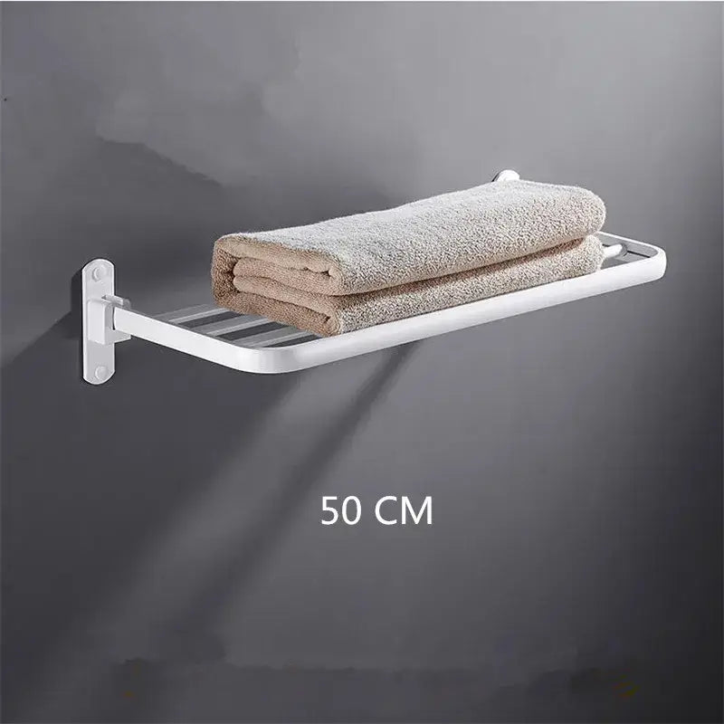 Aluminum Towel Rack Black
