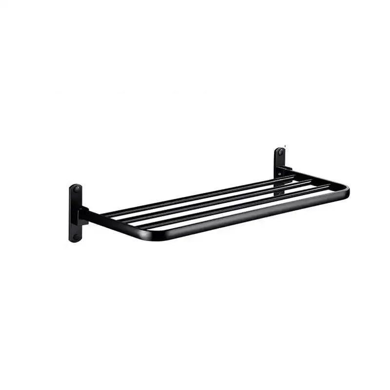 Aluminum Towel Rack Black
