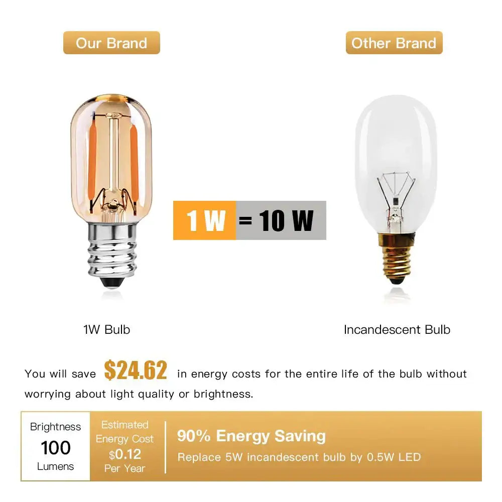 Amber Glass Filament Bulb