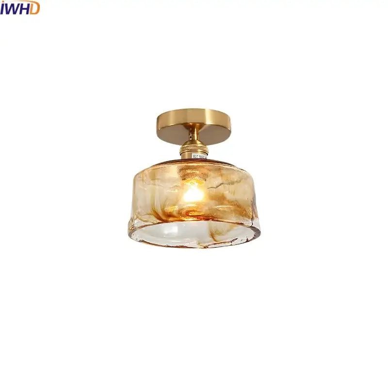 Amber Glass Pendant Lights