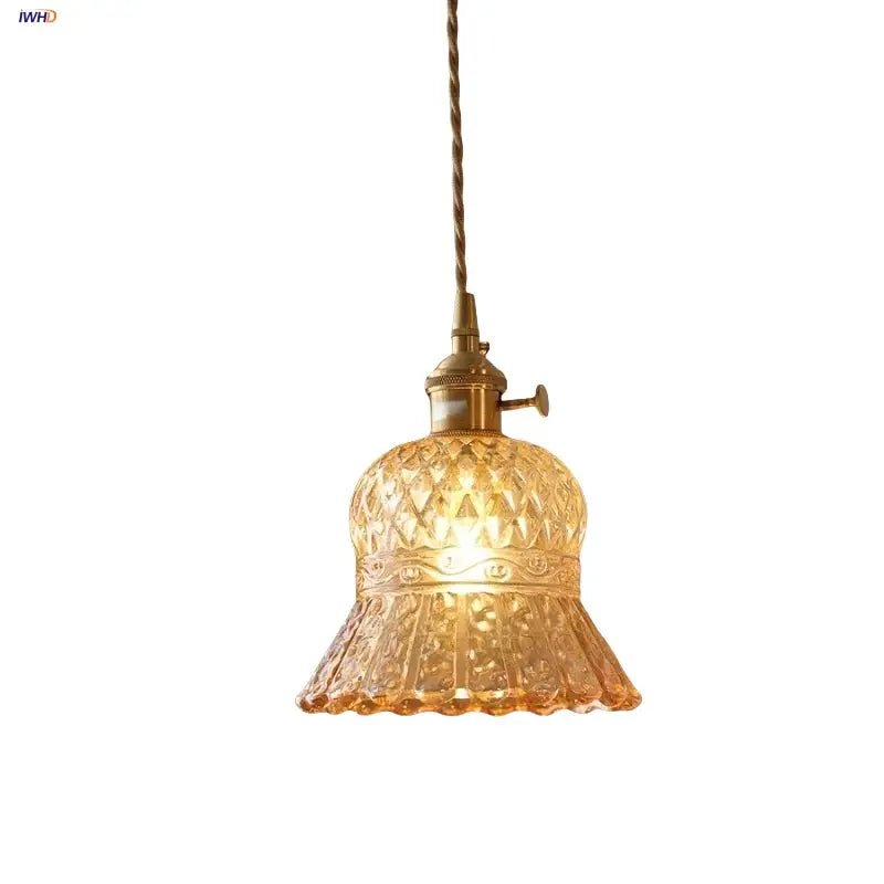Amber Diamond Pendant Light