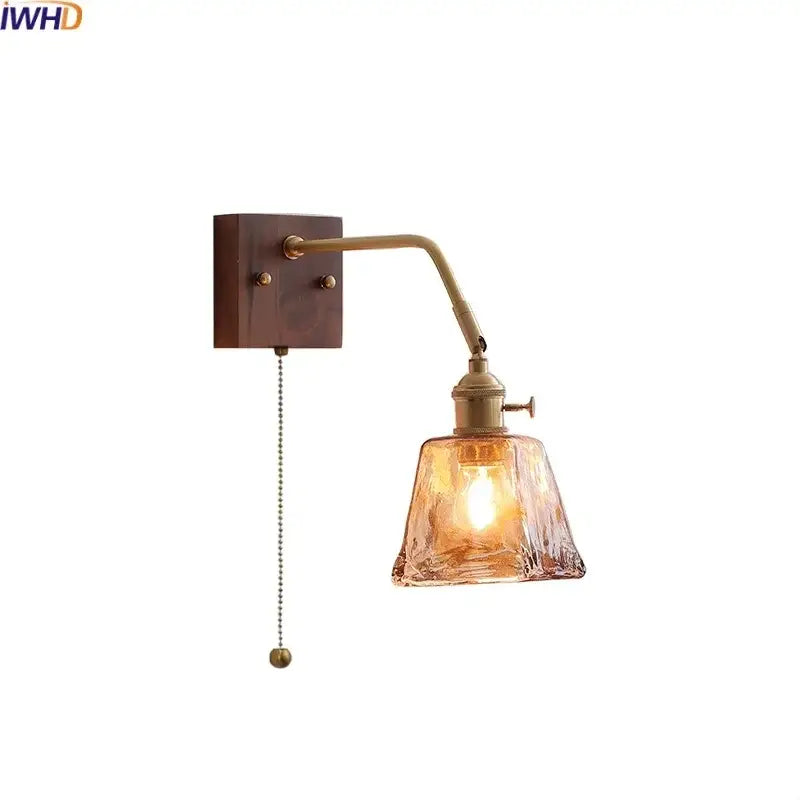 Amber Glass Reading Lamp