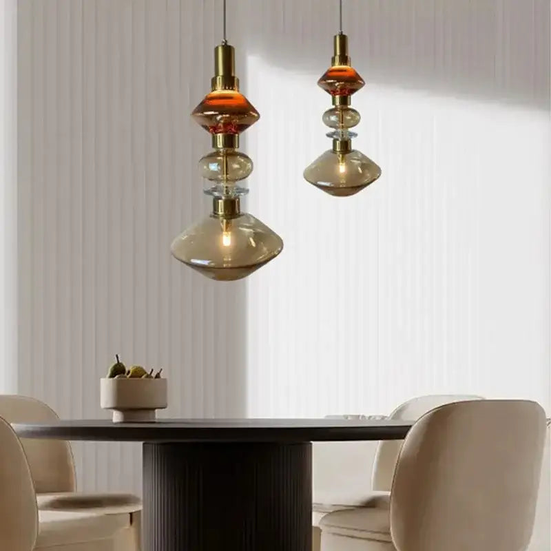 Amber Bedroom Chandelier