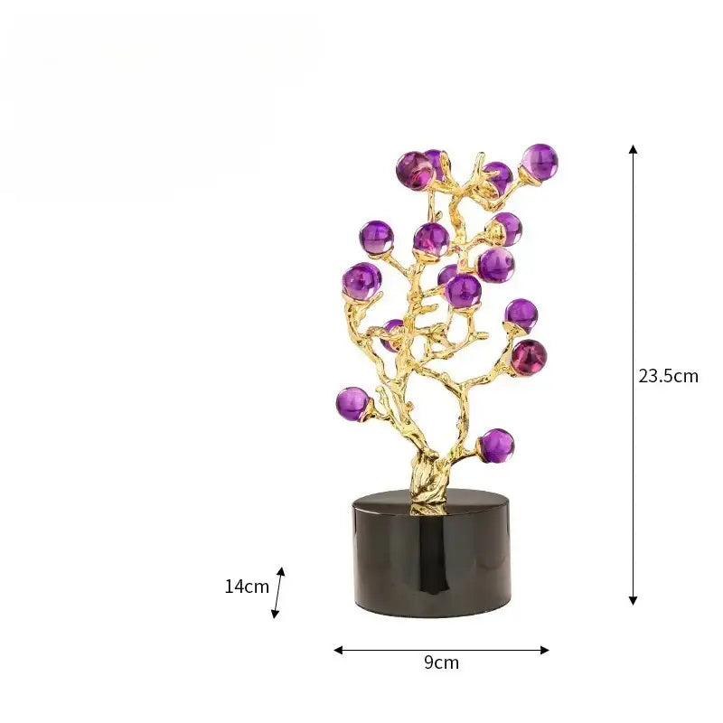 Amethyst Tree Grapevine Statue