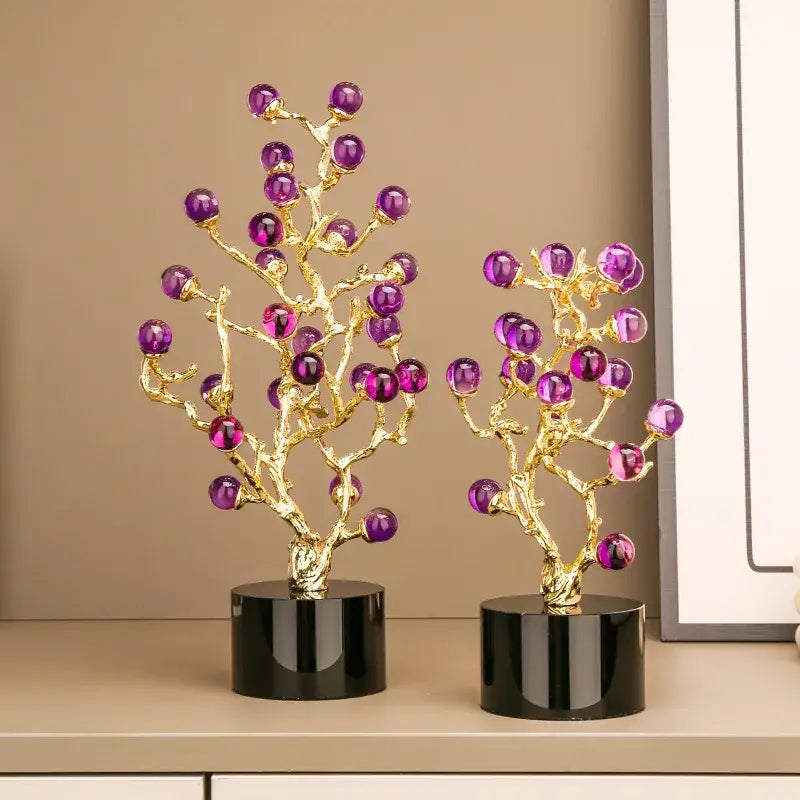 Amethyst Tree Grapevine Statue
