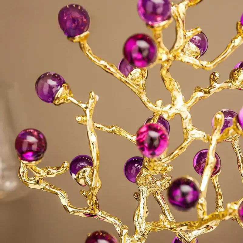 Amethyst Tree Grapevine Statue