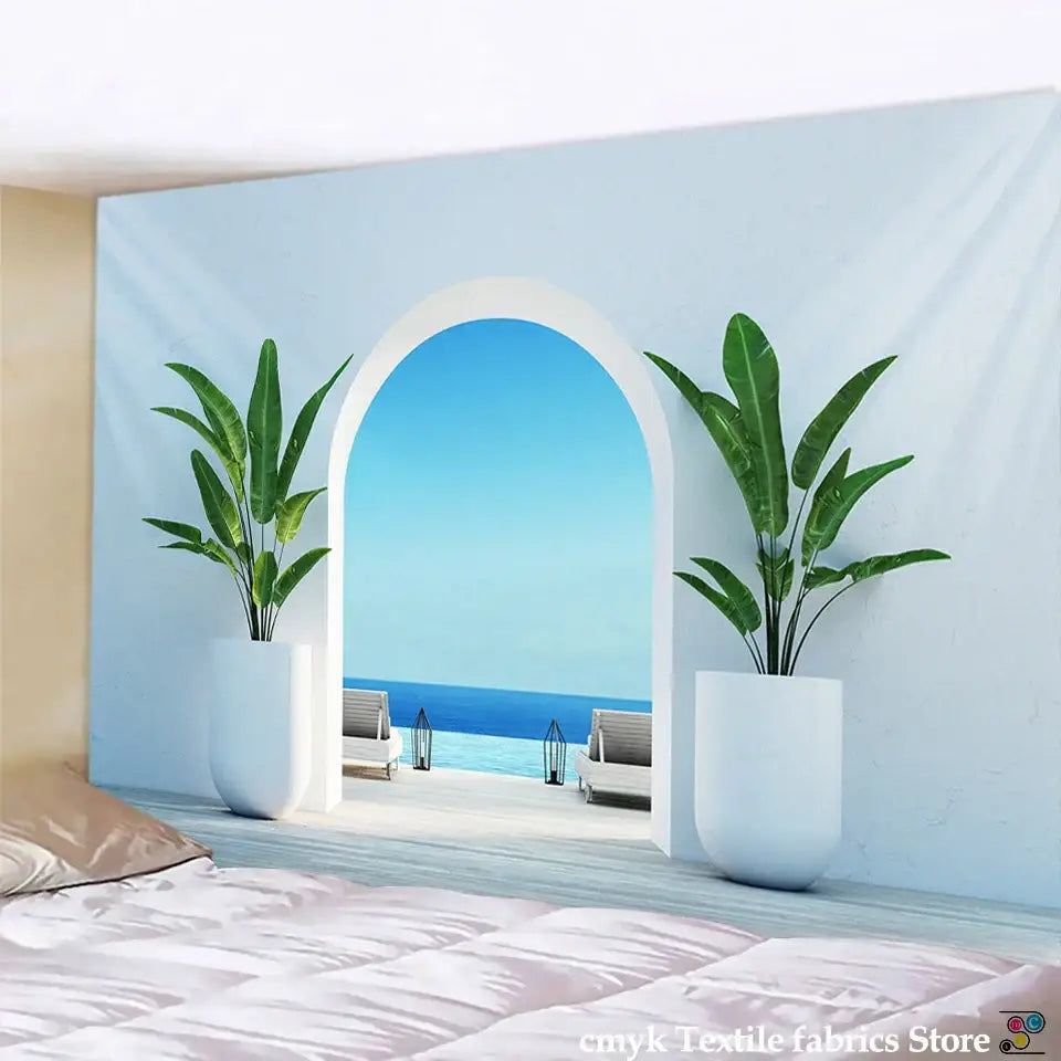 Ancient Architecture Tapestry