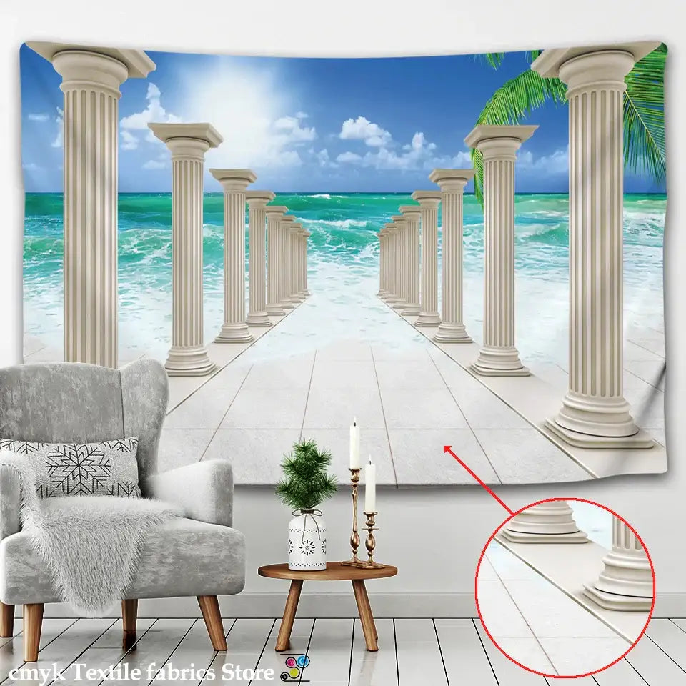 Ancient Architecture Tapestry