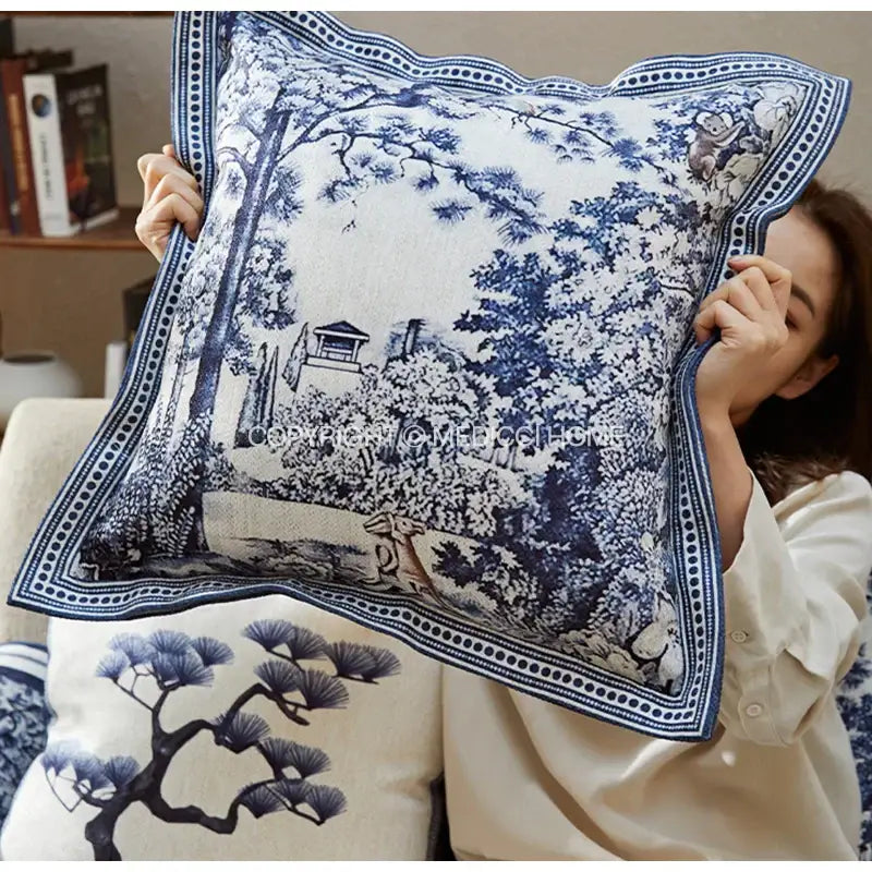 Indigo Jungle Cushion Covers