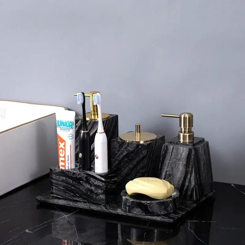 Black Gold Marble Set