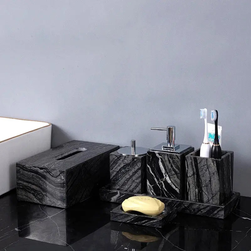 Black Gold Marble Set