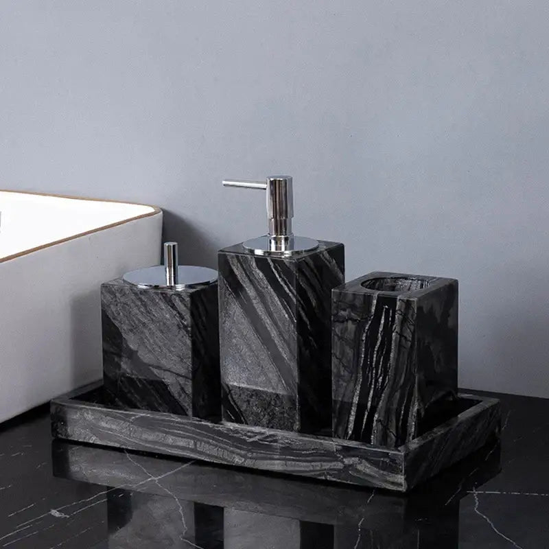 Black Gold Marble Set