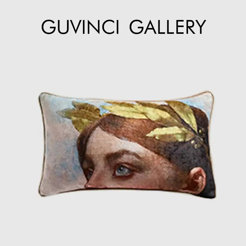 Greek Portrait Pillow Cover