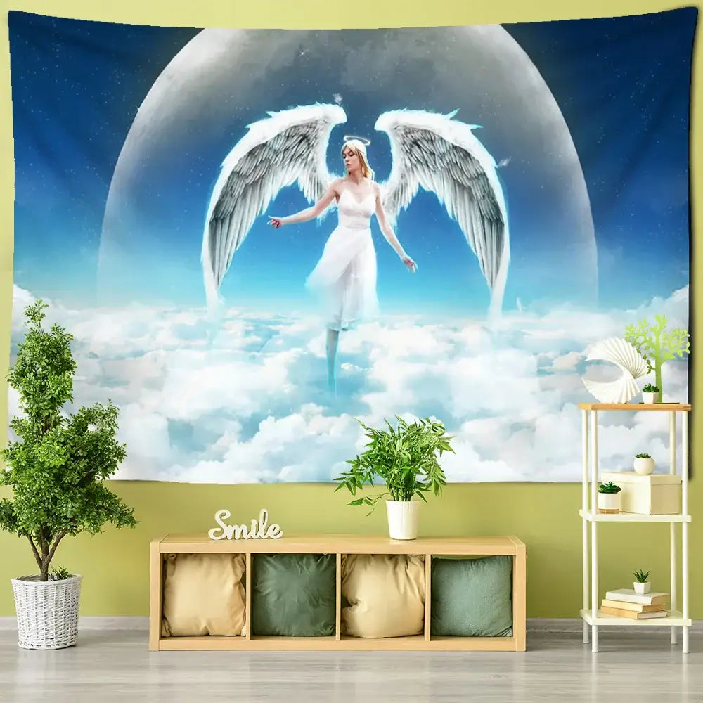 Blue Moon Tapestry Decor