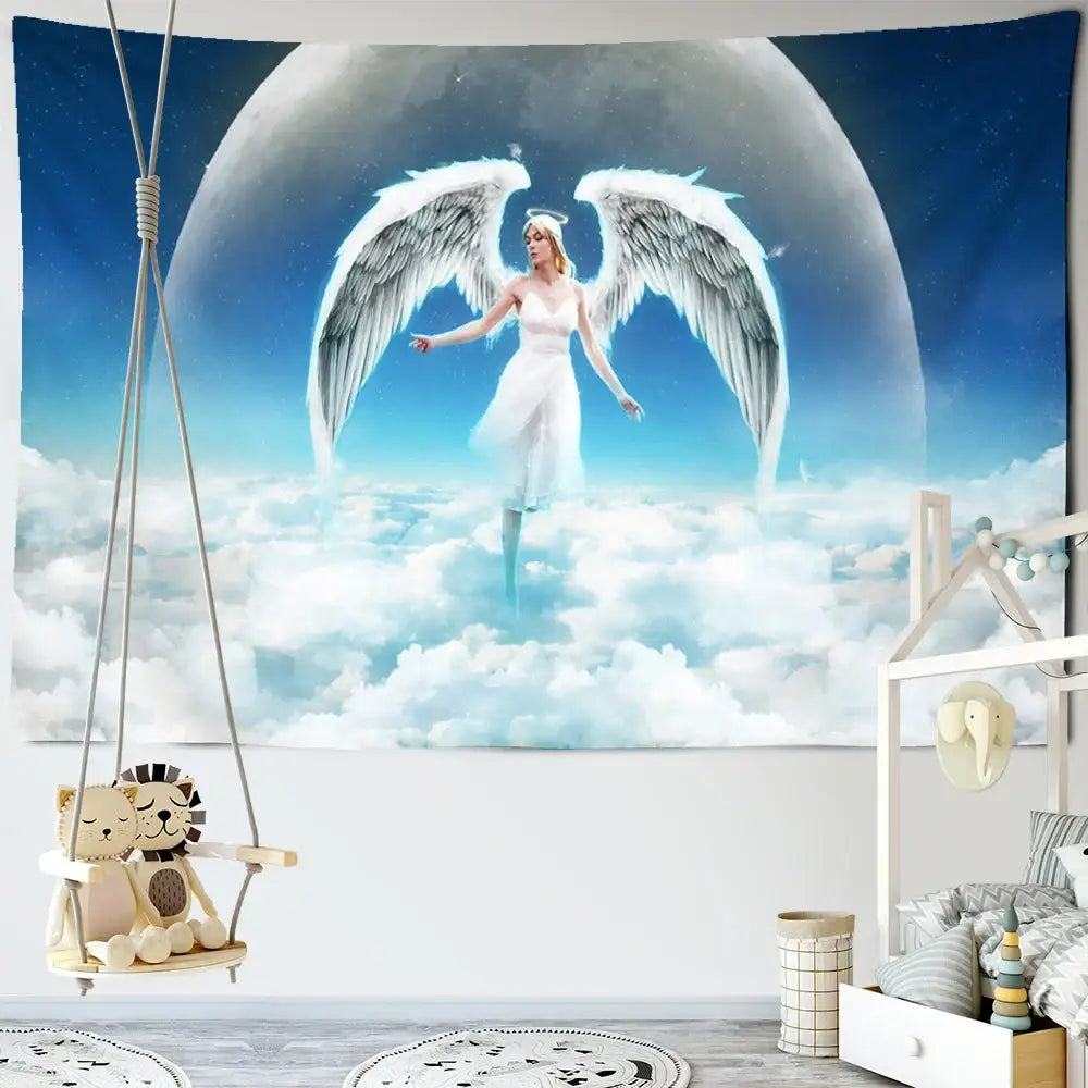 Blue Moon Tapestry Decor