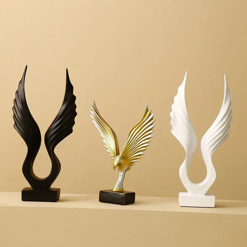 Gold Silver Angel Sculpture