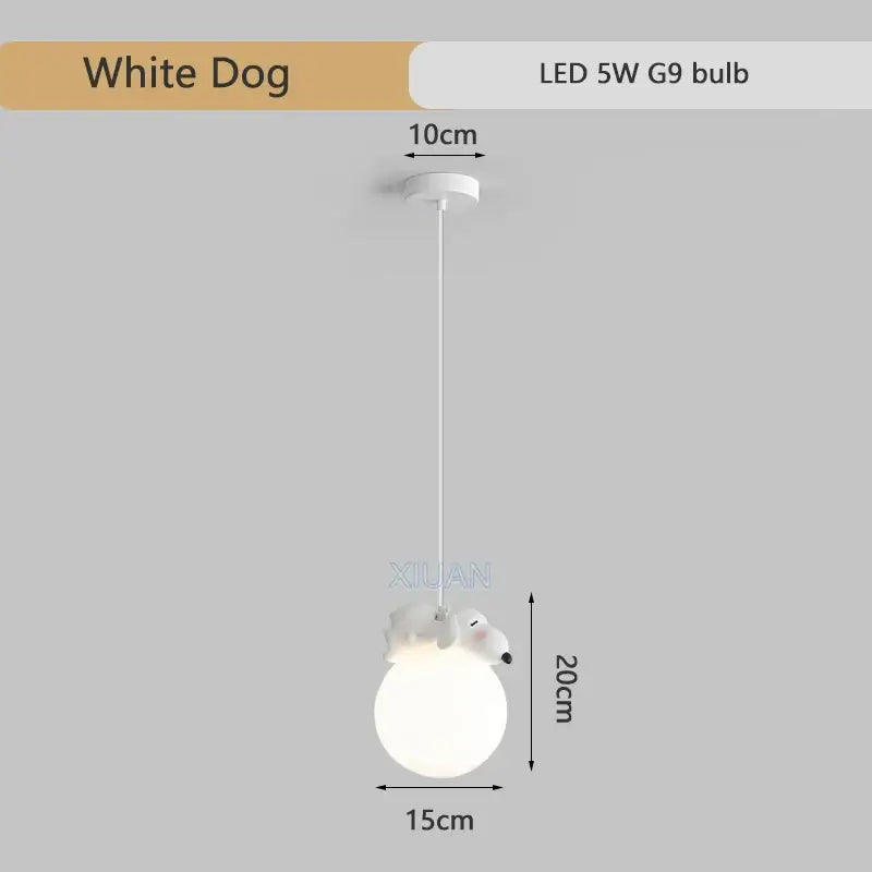 Gray Animal Pendant Lamp