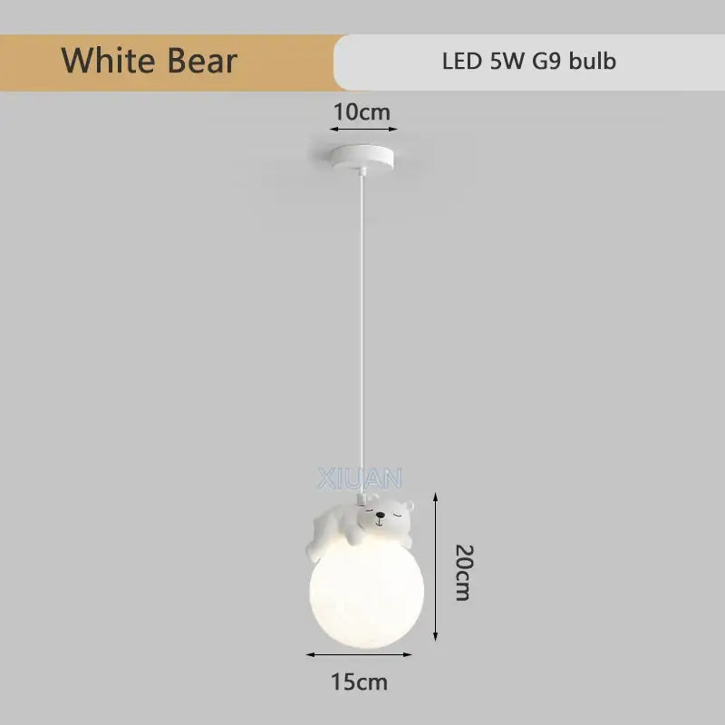 Gray Animal Pendant Lamp