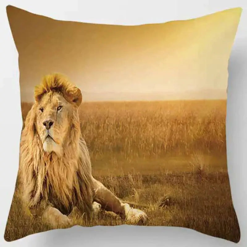 Tiger Lion Pillow Case