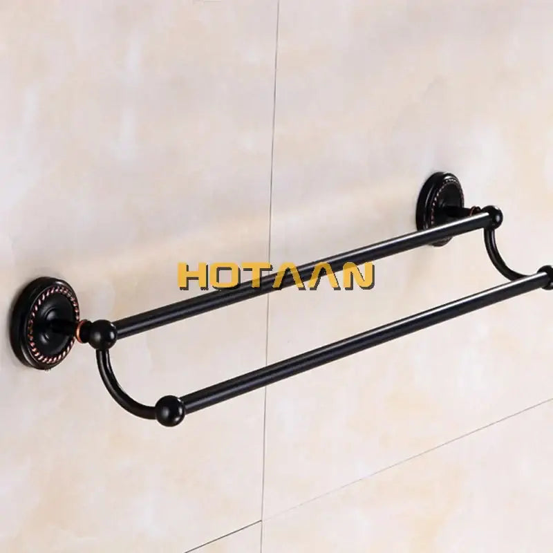 Black Brass Towel Bar