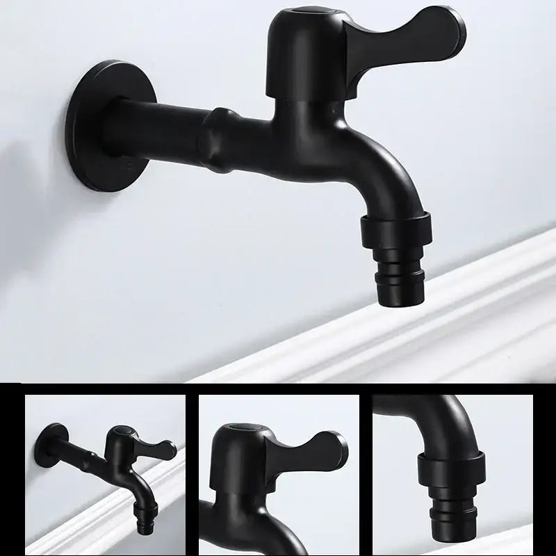 Black Brass Garden Faucet