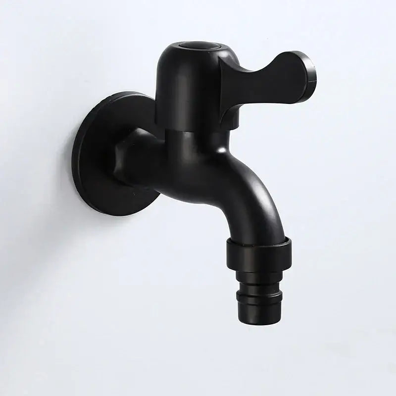Black Brass Garden Faucet