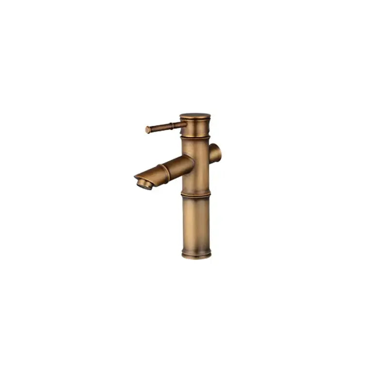Bamboo Brass Bathroom Faucet