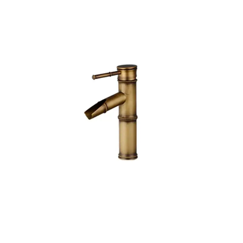 Bamboo Brass Bathroom Faucet