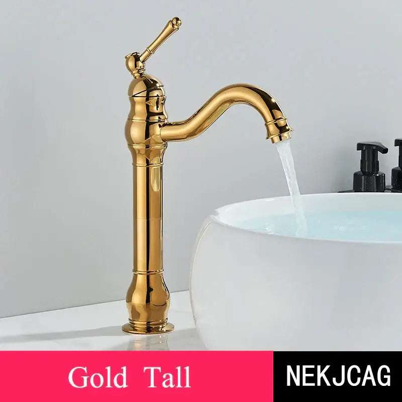 Brass Single Handle Faucet Tall