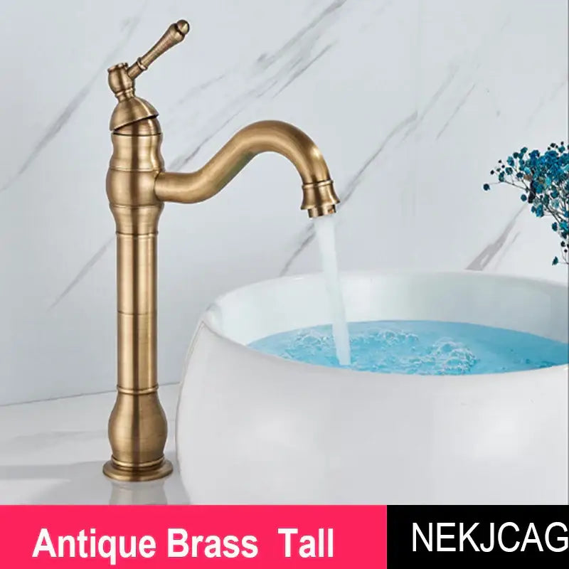Brass Single Handle Faucet Tall