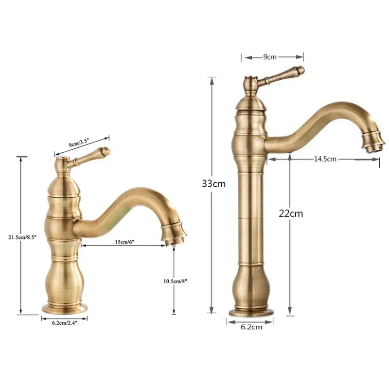 Brass Single Handle Faucet Tall