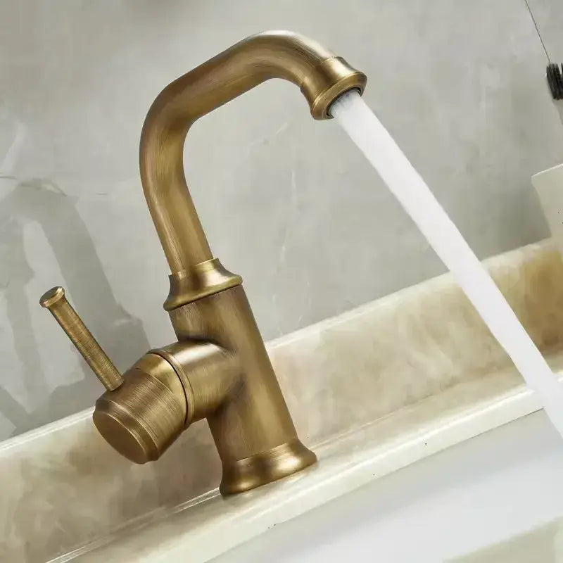 Antique Brass Lever Faucet