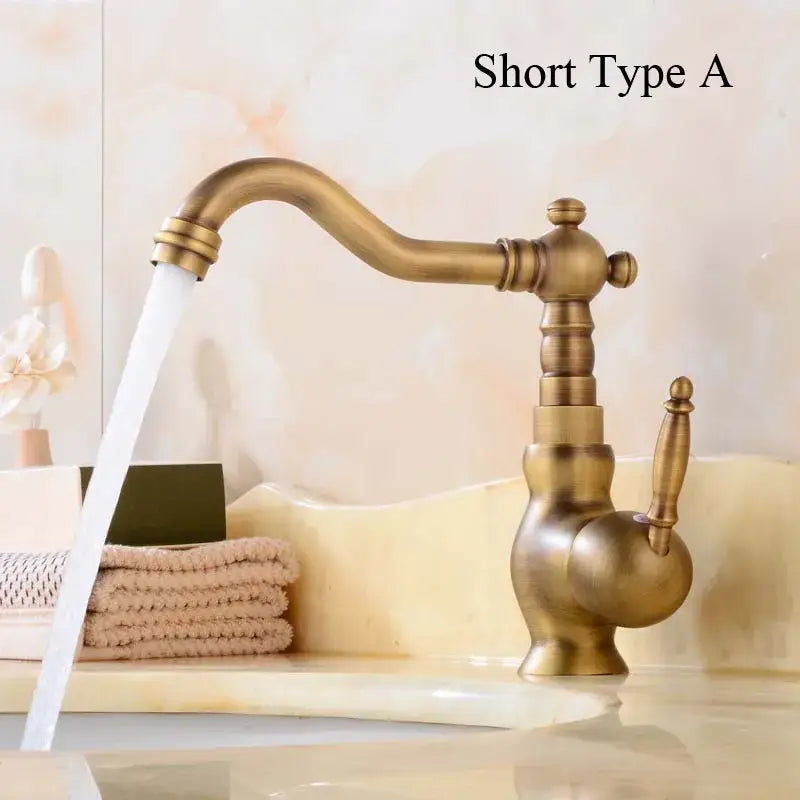 Brass Floral Handle Mixer