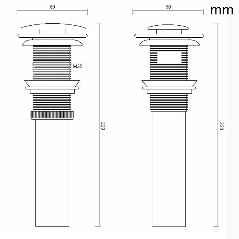 Bronze Ceramic Basin Drain