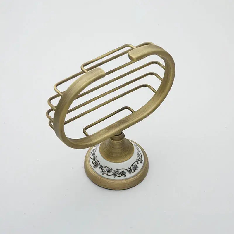 Floral Brass Soap Dish