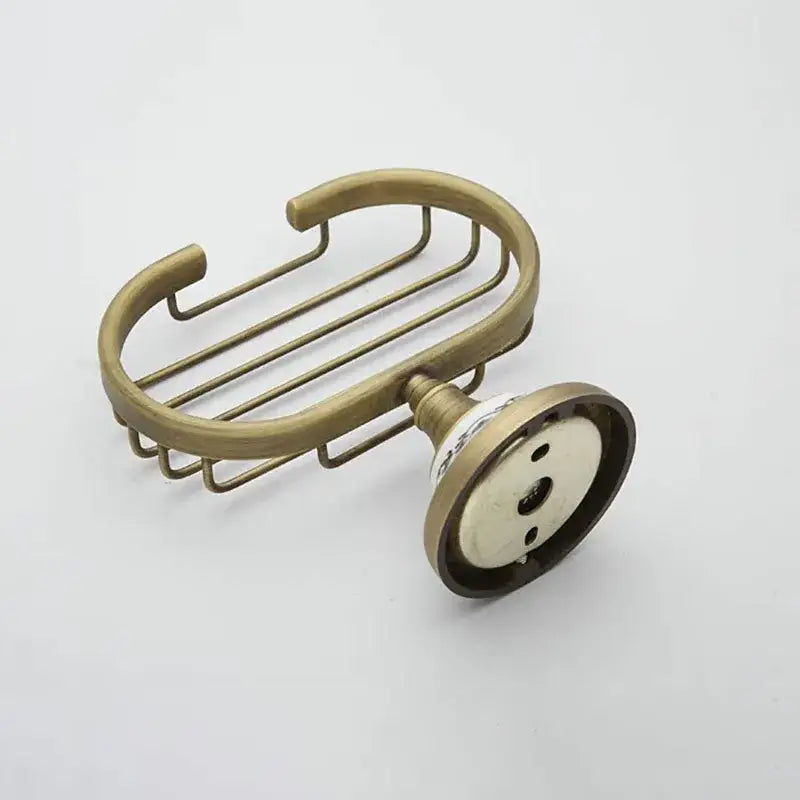 Floral Brass Soap Dish