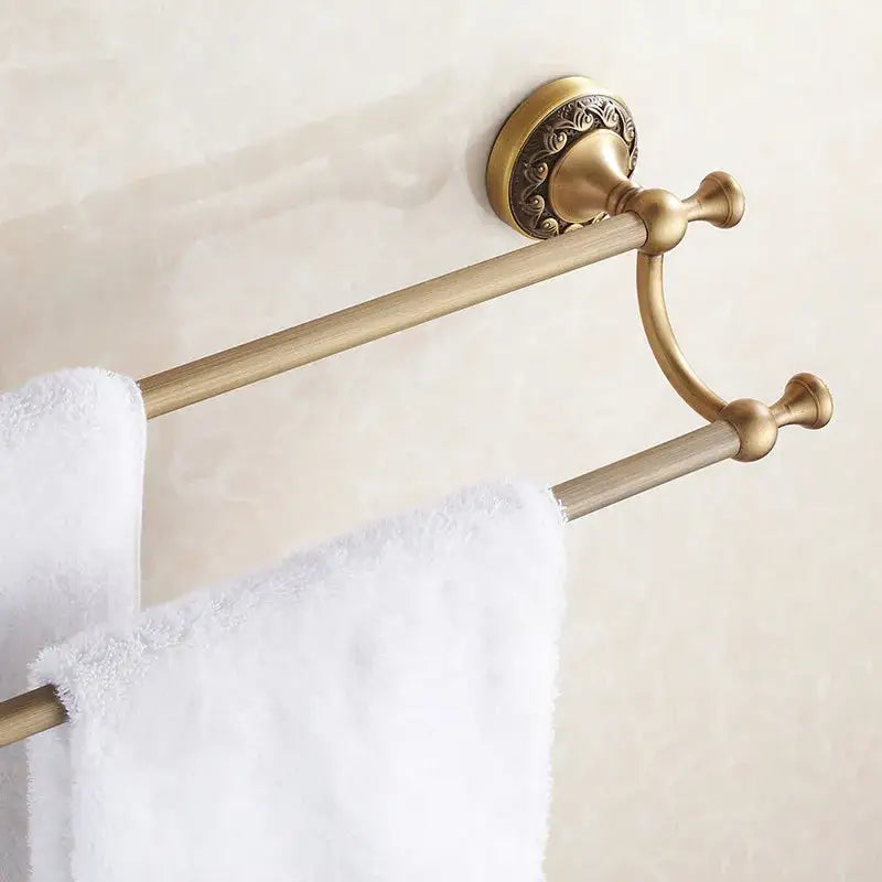 Brass Double Towel Bar