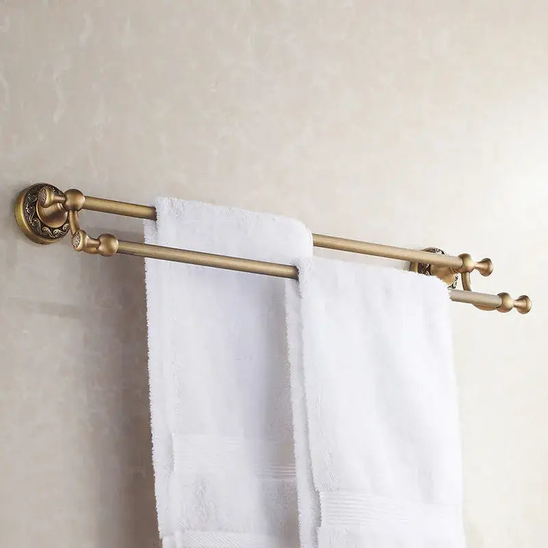 Brass Double Towel Bar