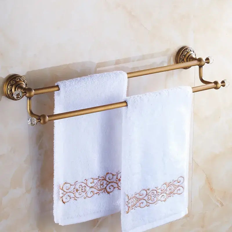 Brass Double Towel Bar