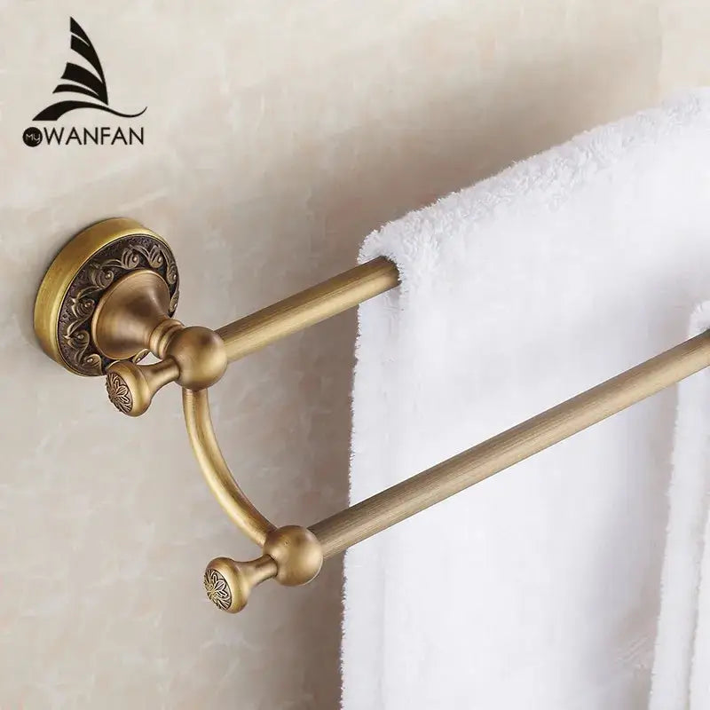 Brass Double Towel Bar