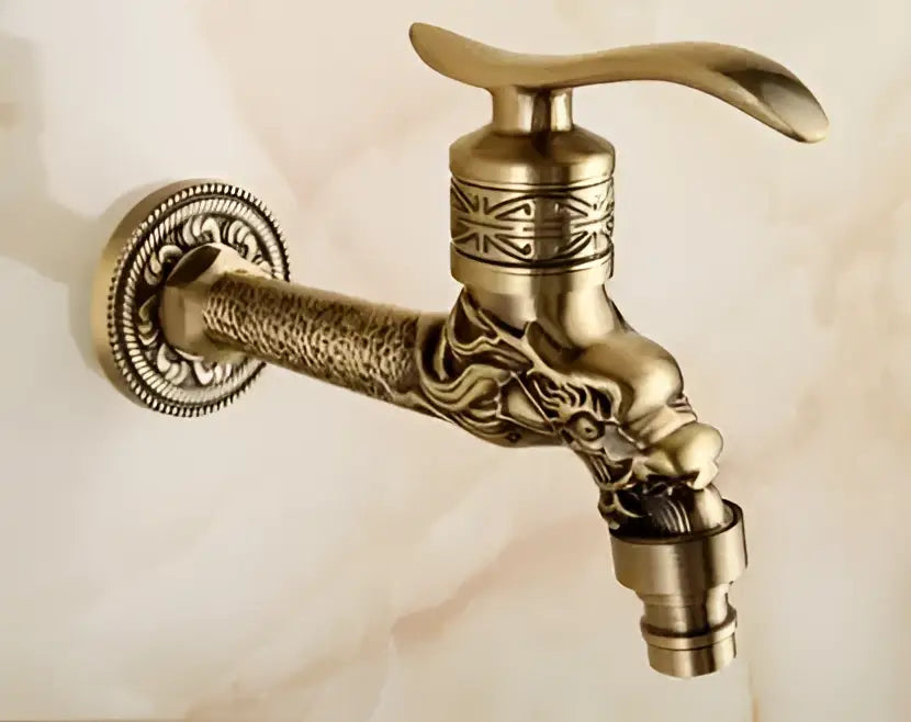 Brass Dragon Outdoor Faucet