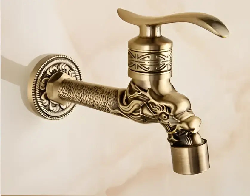 Brass Dragon Outdoor Faucet
