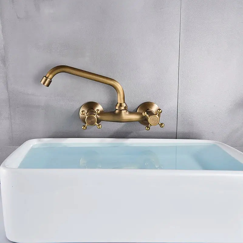 Brass Kitchen Wall Faucet