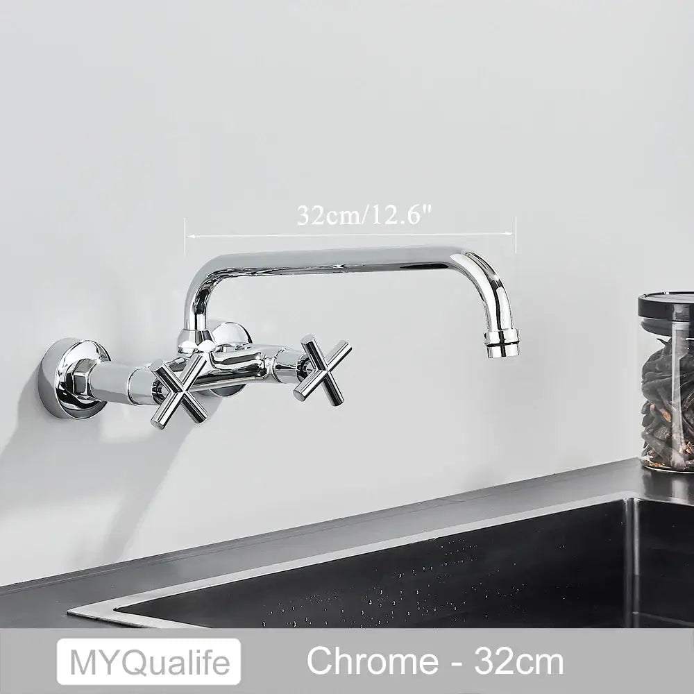 Brass Kitchen Wall Faucet