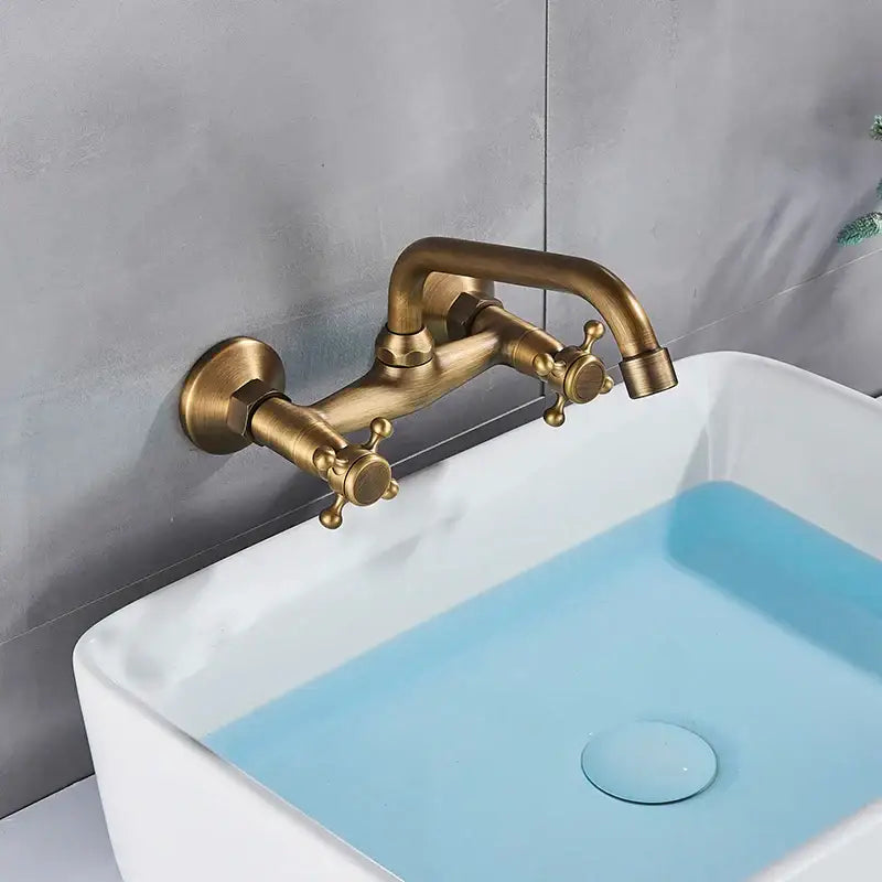 Brass Kitchen Wall Faucet