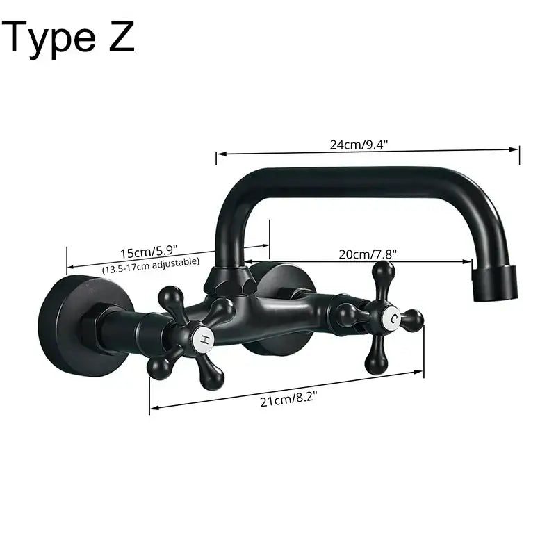 Brass Kitchen Wall Faucet