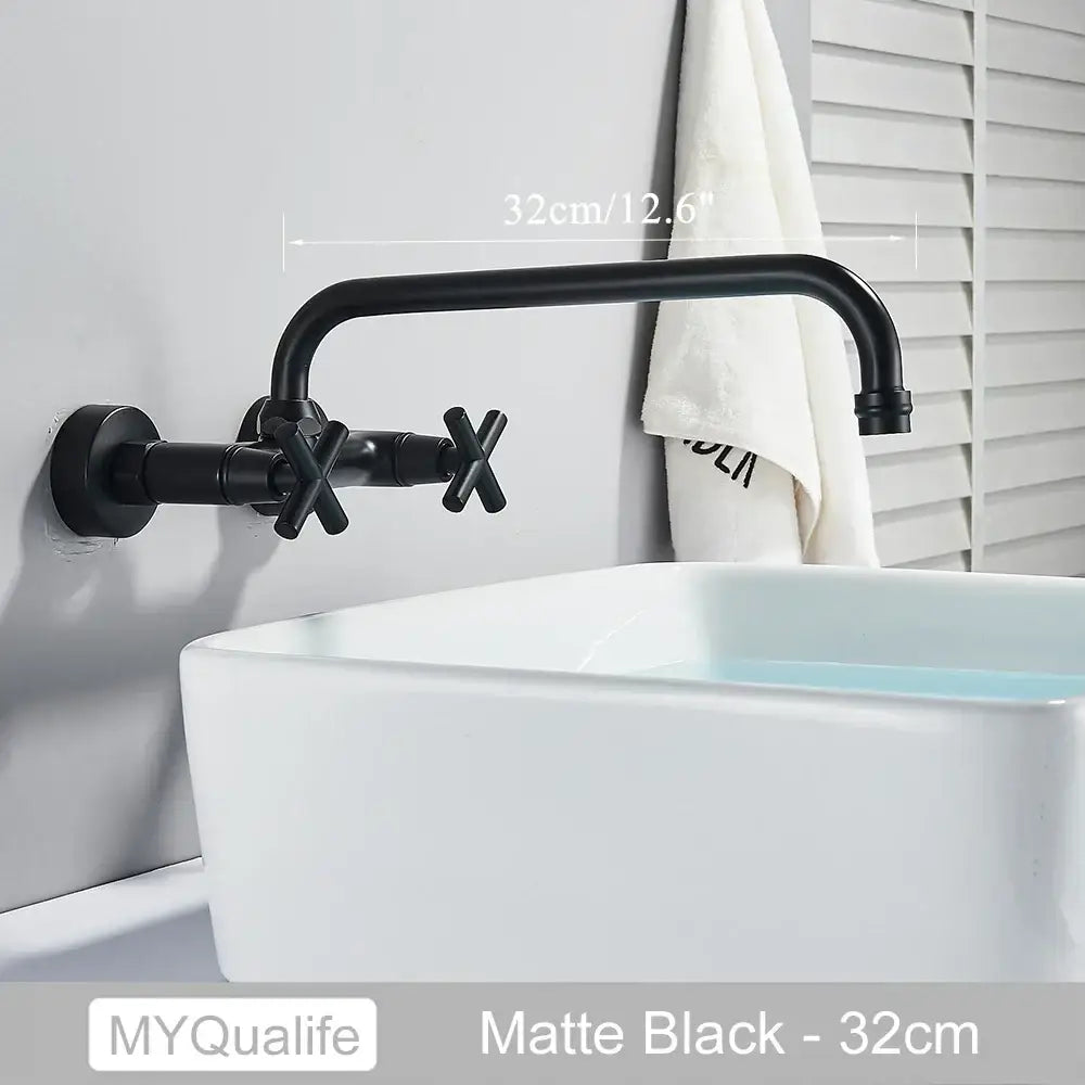 Brass Kitchen Wall Faucet