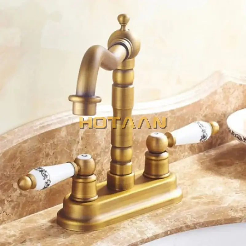 Antique Brass Ceramic Faucet