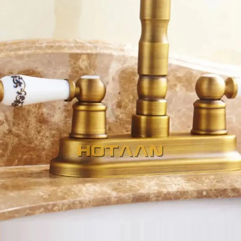 Antique Brass Ceramic Faucet